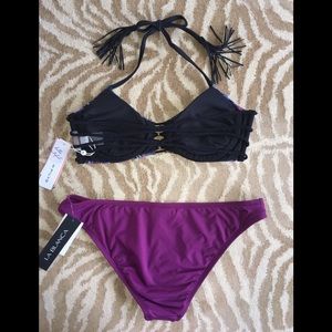 Pilyq Swim - PILYQ | La Blanca Peacock Strappy Bikini Set Pilyq Swim - PILYQ | La Blanca Peacock Strappy Bikini Set
